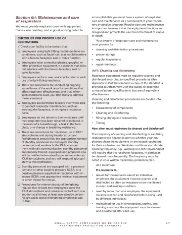 Page 49: Employees using tight-fitting respirators have no
