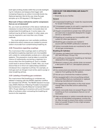 Page 55: Compressed breathing air meets the requirements