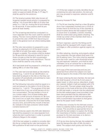 Page 85: (2) Odor-free water (e.g., distilled or spring water) at approximately 25 deg. C (77 deg. …
