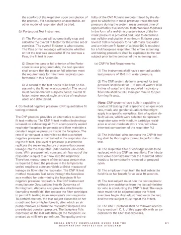 Page 93: the comfort of the respirator upon completion of the protocol. …