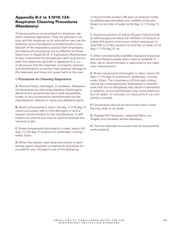 Page 97: Appendix B-2 to §1910.134: Respirator Cleaning Procedures (Mandatory)