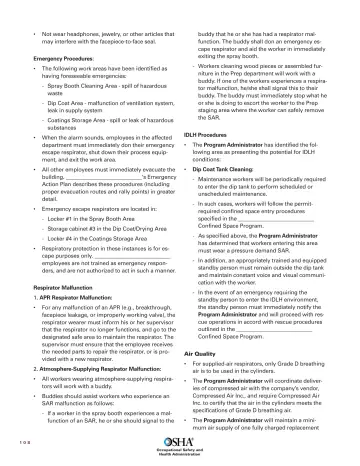 Page 110: Not wear headphones, jewelry, or other articles that may interfere with the…