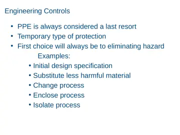 Slide 6: Engineering Controls