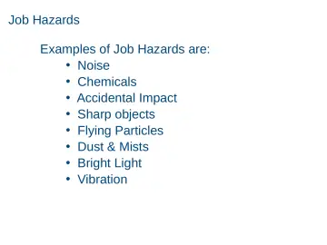 Slide 8: Job Hazards