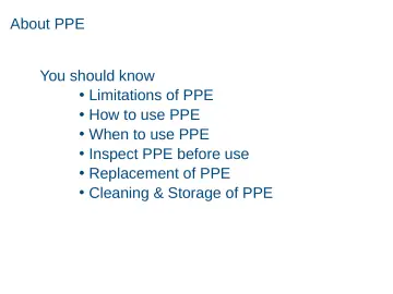 Slide 10: About PPE