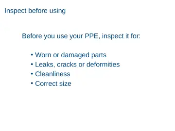 Slide 13: Inspect before using