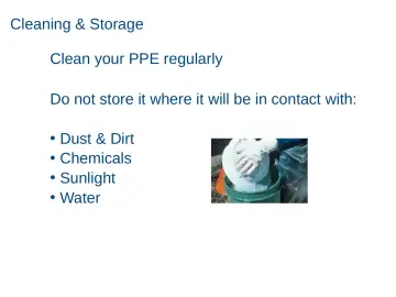 Slide 15: Cleaning & Storage