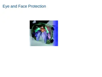 Slide 18: Eye and Face Protection
