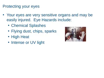 Slide 19: Protecting your eyes