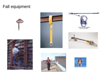 Slide 56: Fall equipment