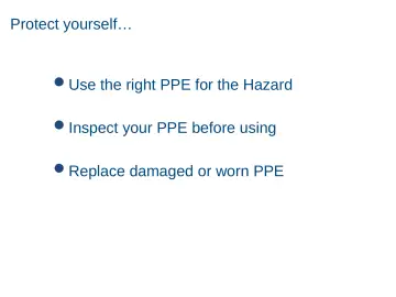 Slide 60: Protect yourself…