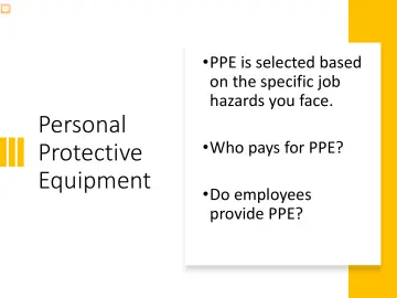 Slide 7: Personal Protective Equipment
