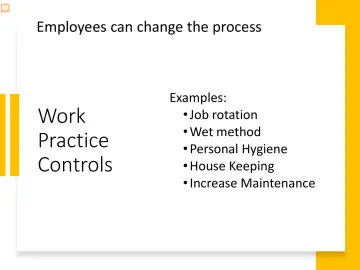 Slide 9: Work Practice Controls