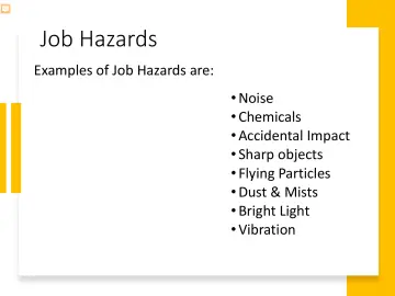 Slide 10: Job Hazards