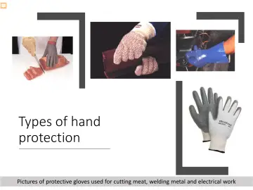 Slide 44: Types of hand protection