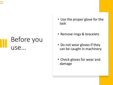 Slide 46: Before you use…