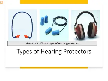 Slide 50: Photos of 3 different types of Hearing protectors