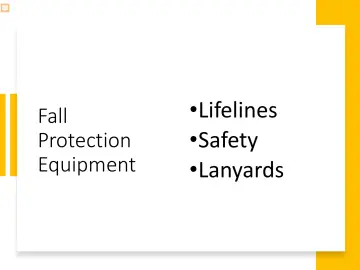 Slide 56: Fall Protection Equipment