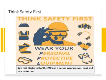 Slide 59: Think Safety First