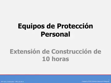 Slide 1: Equipos de Protección