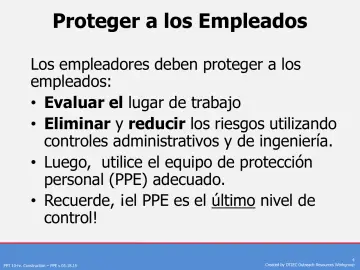 Slide 4: Proteger a los Empleados