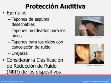 Slide 23: Protección Auditiva