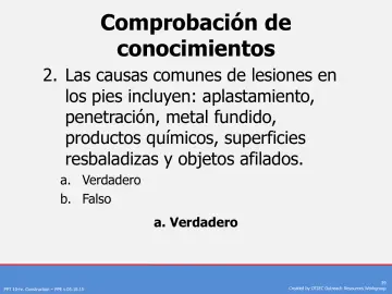 Slide 39: Comprobación de conocimientos