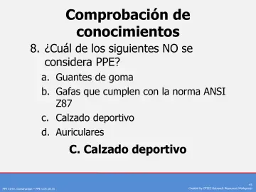 Slide 45: Comprobación de conocimientos