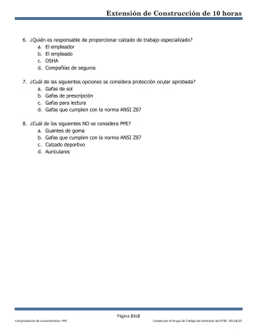 Page 2: Extensión de Construcción de 10 horas