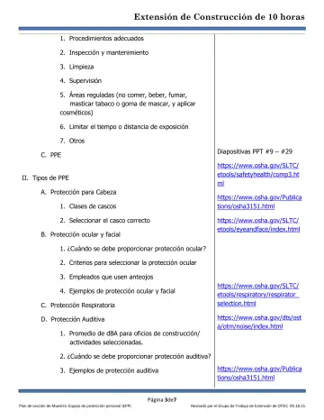 Page 3: 1. Procedimientos adecuados