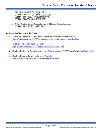 Page 7: Tarjeta QuickCard™ de Respiradores