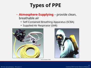 Slide 30: Atmosphere-Supplying – provide clean, breathable air