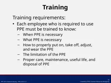 Slide 53: Training