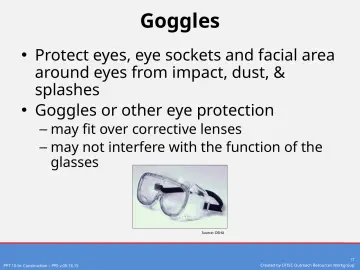 Slide 17: Goggles