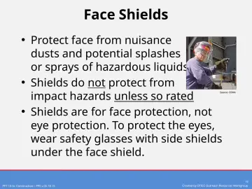 Slide 19: Face Shields