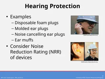 Slide 23: Hearing Protection