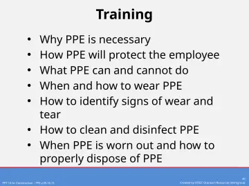 Slide 30: Training