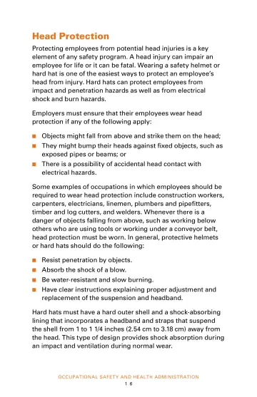 Page 18: Head Protection