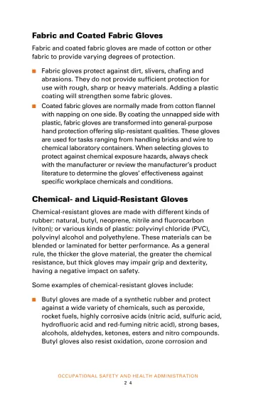 Page 26: Fabric and Coated Fabric Gloves