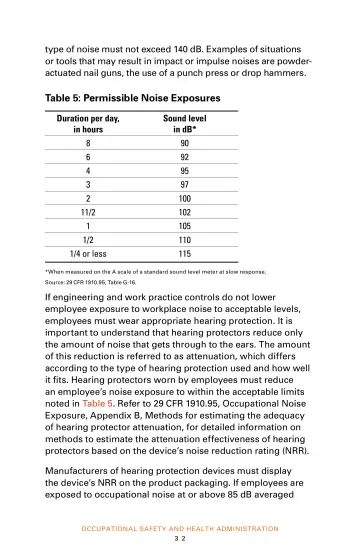 Page 34: type of noise must not exceed 140 dB. Examples of situations or tools that may result in…