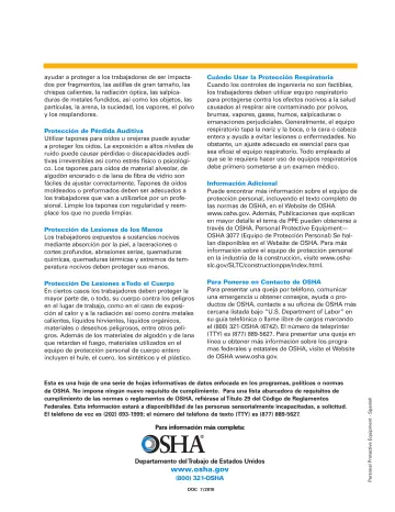 Page 2: Protección de Pérdida Auditiva