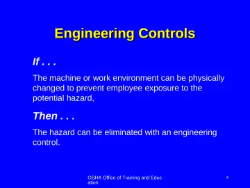 Slide 4: Engineering Controls