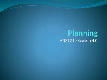 Slide 13: Planning
