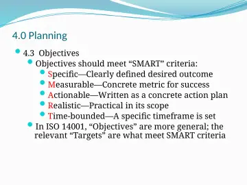 Slide 23: 4.0 Planning
