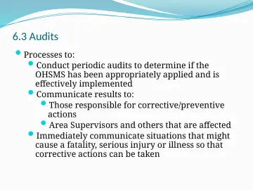 Slide 57: 6.3 Audits