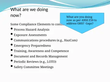 Slide 18: What are we doing now?