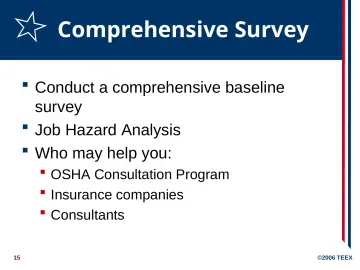 Slide 15: Comprehensive Survey