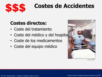 Slide 4: Costes de Accidentes