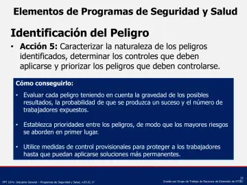 Slide 25: Identificación del Peligro