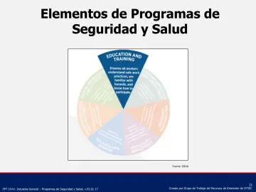 Slide 33: Elementos de Programas de Seguridad y Salud